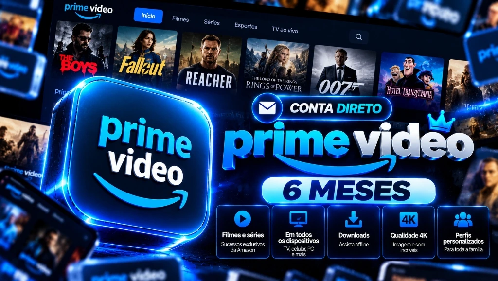 Prime Video 6 Meses - Conta 100% Privada