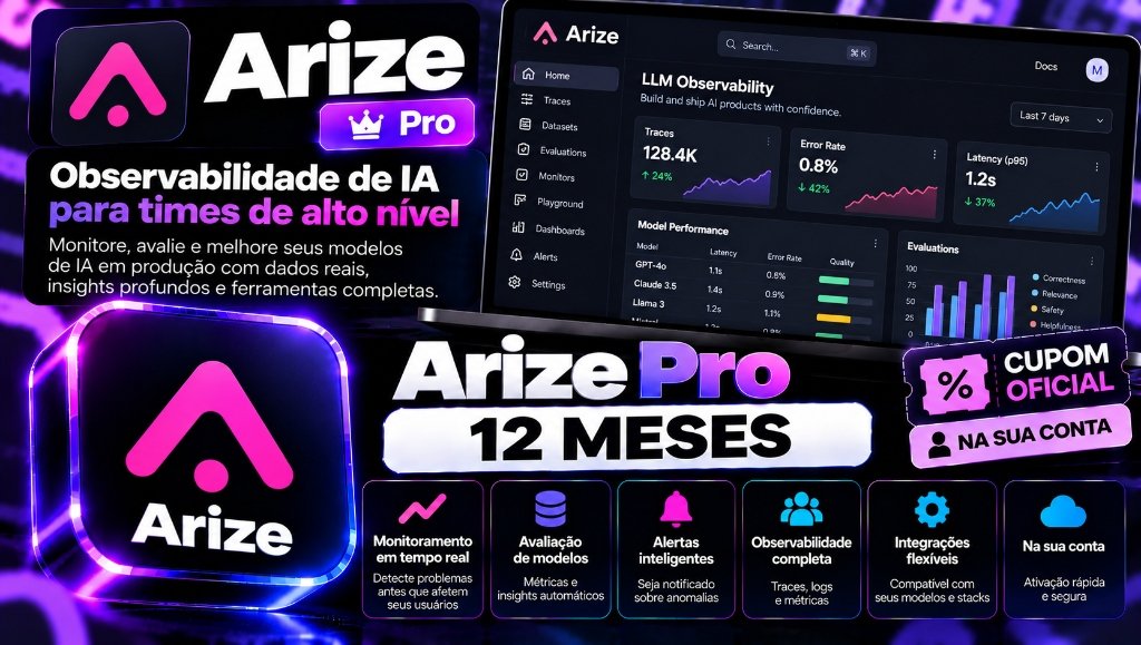 Arize Pro 12 Meses - Cupom Oficial