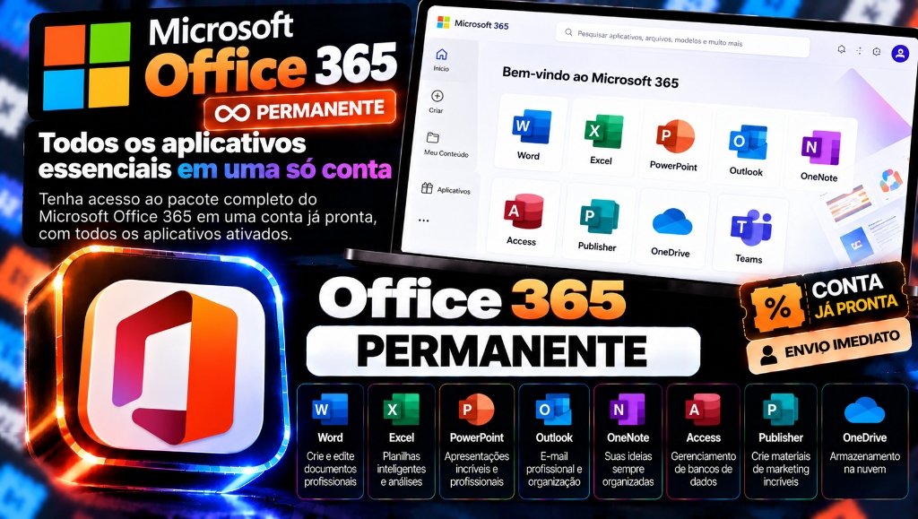 Office 365 Vitalício - Conta 100% Privada